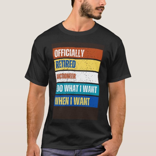 Rentner Auktionator Rentner Auktionator Ersparnise T-Shirt (Vorderseite)