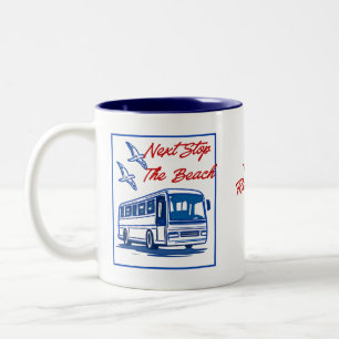 Rentner-Busfahrer-Tasse – Lustiges Renten-Geschenk Zweifarbige Tasse