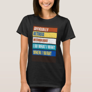 Rentner des Meteorologen T-Shirt