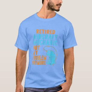 Rentner Flugzeugmechaniker Angler Ruhestand T-Shirt