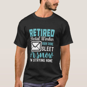 Rentner im Postdienst T-Shirt