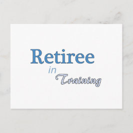 Rentner im Training Postkarte