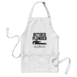 Rentner-Klempner beim Grillen — Ich habe endlich m Schürze