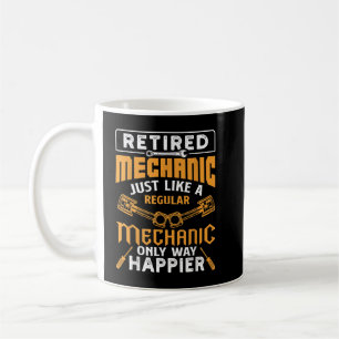 Rentner Mechaniker genau wie ein normaler nur Weg  Kaffeetasse