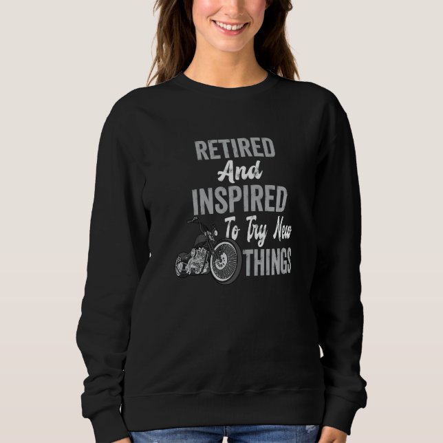 Rentner Party Rentner Ruhestand und Inspirierter V Sweatshirt (Vorderseite)