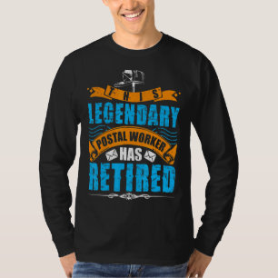 Rentner Postangestellter Alter Briefträger Kostüm T-Shirt