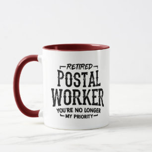 Rentner Postbeamter Ruhestand Briefträger Lustiger Tasse