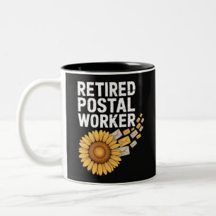 Rentner Postbediensteter Zweifarbige Tasse