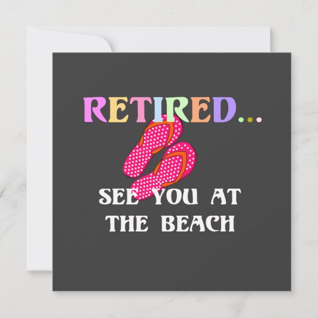 Rentner...Sehen wir uns am Strand (Vorderseite)