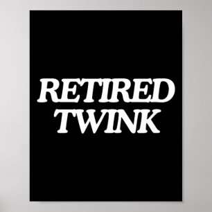 Rentner Twink enthemmte Gay Pride Parade Lustig Poster
