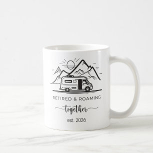 Rentner und Reisender Camping Ruhestand Gif RV Leb Kaffeetasse