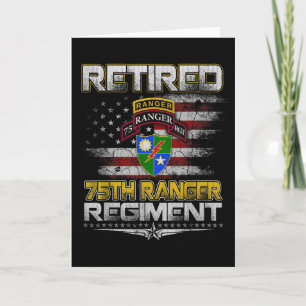 Rentner Veteran des 75. Ranger-Regiments Patriotis Karte