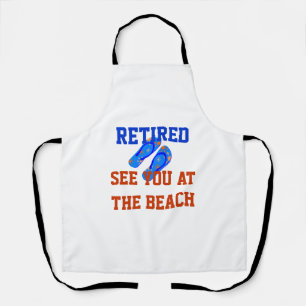 Rentner - Wir sehen uns am Strand  Schürze