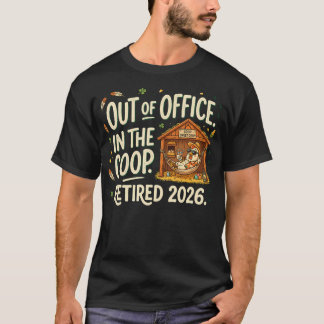 Rentnerin 2026 Außer Haus Im Hühnerstall Seidenhuh T-Shirt