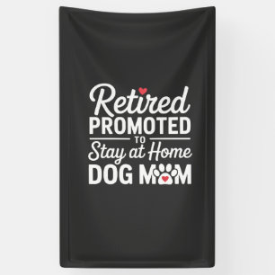 Rentnerin Hunde-Mama Lustiger Hundebesitzer Frau Banner