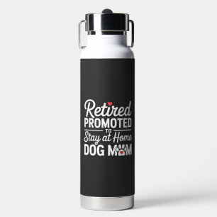 Rentnerin Hunde-Mama Lustiger Hundebesitzer Frau Trinkflasche
