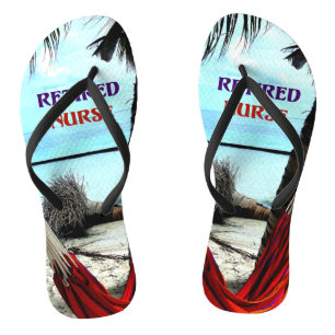 Rentnerin Krankenschwester, Hängematte unter den P Flip Flops