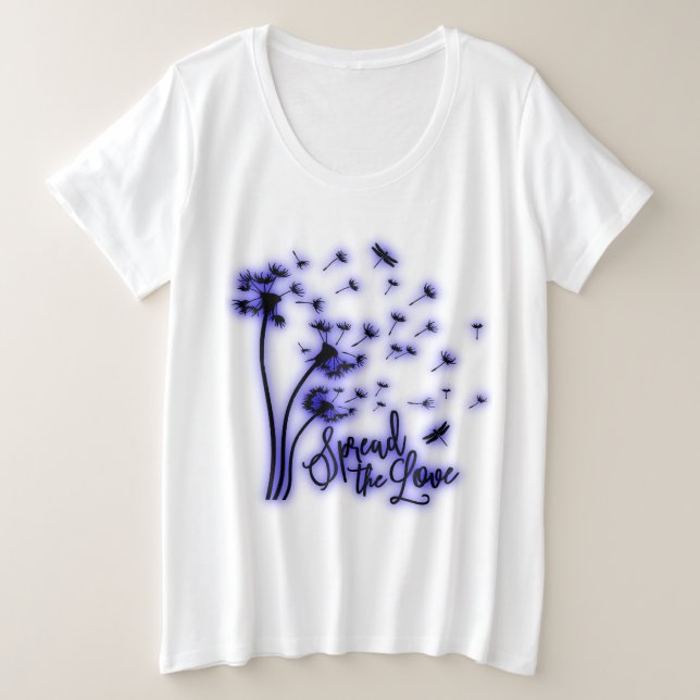 Répandre Les Dandelions Amoureux et les libellules (Design devant)