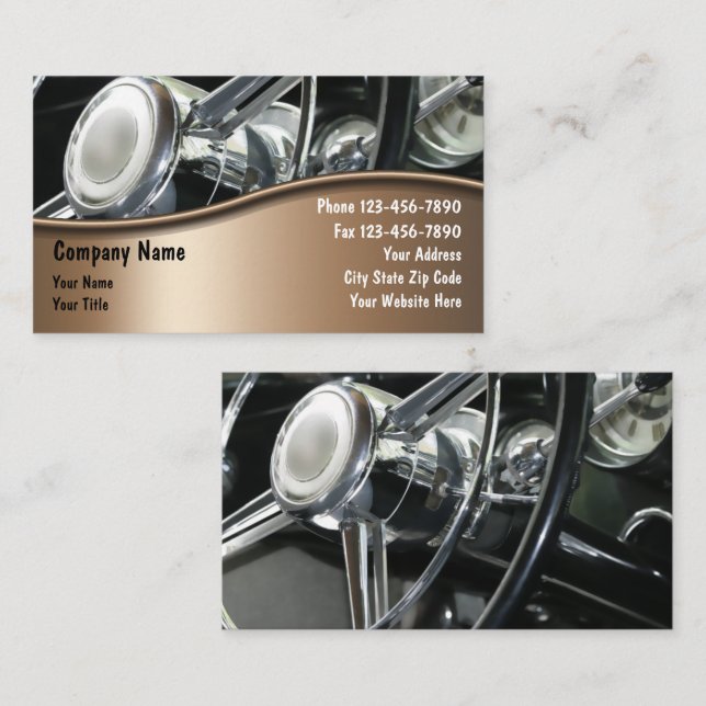 Réparation automatique Cartes de visite mécaniques (Devant / Derrière)