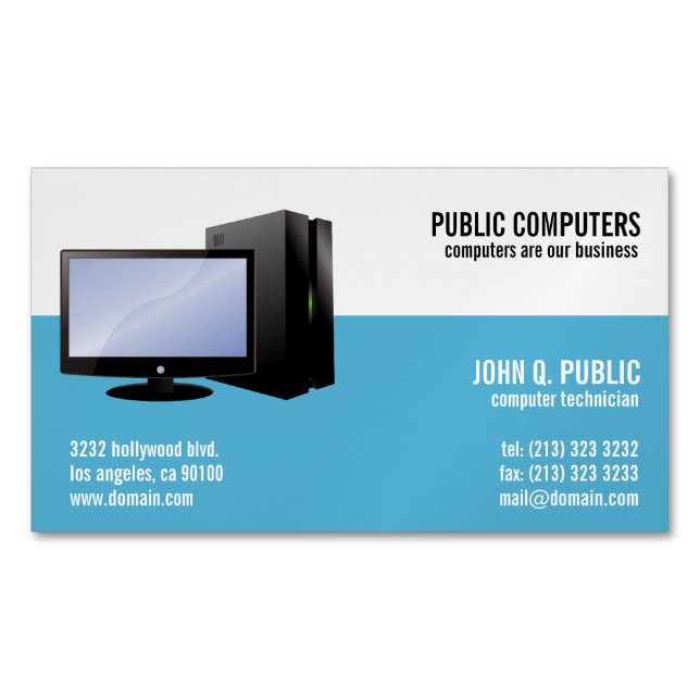Réparation informatique Cartes de visite magnétiqu (devant)