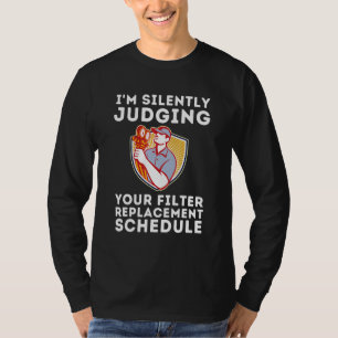 Reparatur der Klimaanlage durch HVAC-Techniker T-Shirt
