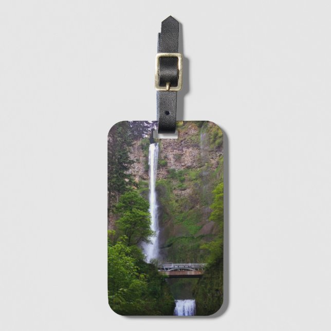 Reparatur der Multnomah Falls Bridge, OR Gepäckanhänger (Vorderseite Vertikal)