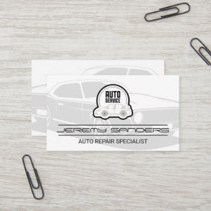 Reparatur des Auto   Car-Logo Visitenkarte