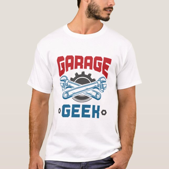 Reparatur des Auto von Garage Geek T-Shirt (Vorderseite)