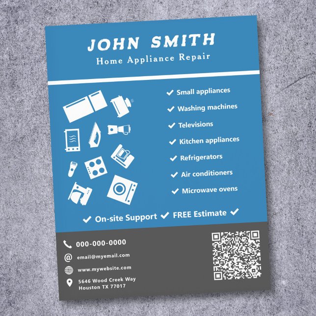 Reparatur-Flyer von Zuhause-Geräten Flyer (Home Appliance Repair Flyer)