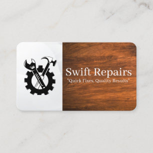 Reparatur Renovierungs-Hardware-Reparaturwerkzeuge Visitenkarte