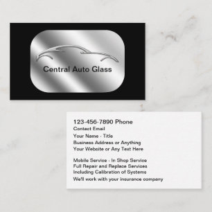 Reparatur und Austausch von Kfz-Glas Visitenkarte