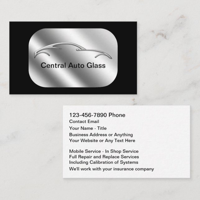 Reparatur und Austausch von Kfz-Glas Visitenkarte (Vorne/Hinten)