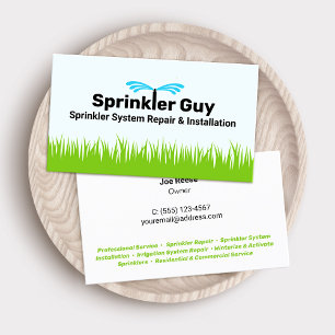 Reparatur und Installation von Sprinklern Visitenkarte