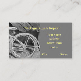 Reparatur- und Reparaturwerkstätte für Fahrräder Visitenkarte