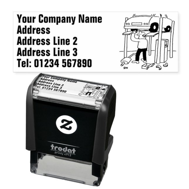 Reparatur und Wartung von Fahrzeugen Permastempel (Von Creator hochgeladen)