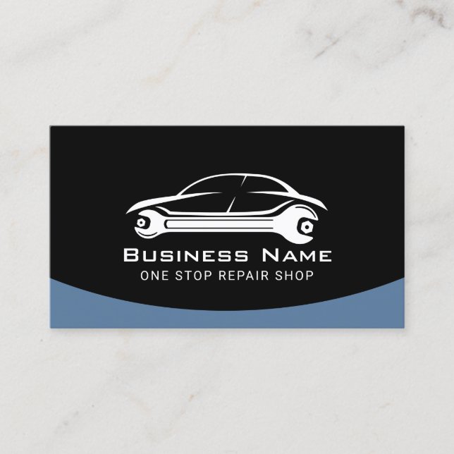 Reparatur von Auto Berufliche Automobilmechanik Visitenkarte (Vorderseite)