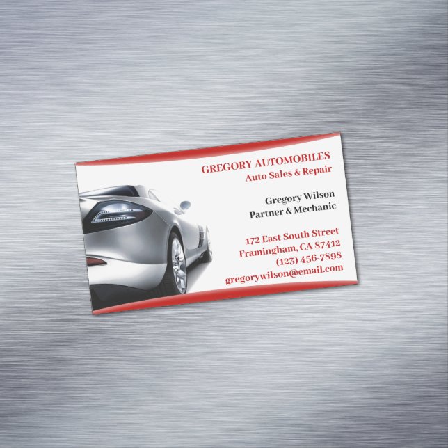 Reparatur von Auto Magnetische Visitenkarte (Beispiel)