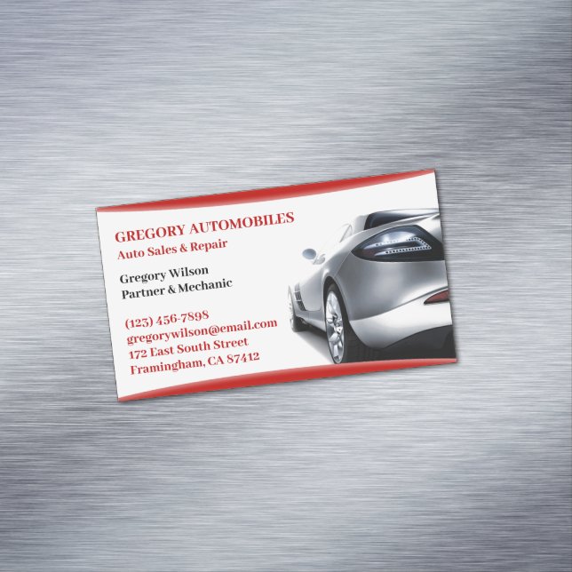 Reparatur von Auto Magnetische Visitenkarte (Beispiel)