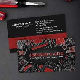 Reparatur von Auto - Mechanische Visitenkarte