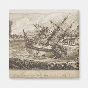 Reparatur von Captain Cooks Schiff Magnet