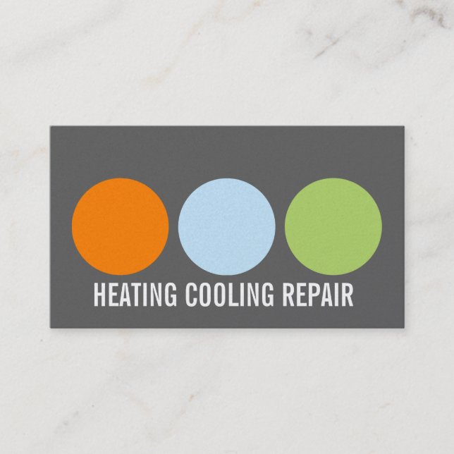 Reparatur von Heizung und Klimaanlage Visitenkarte (Vorderseite)