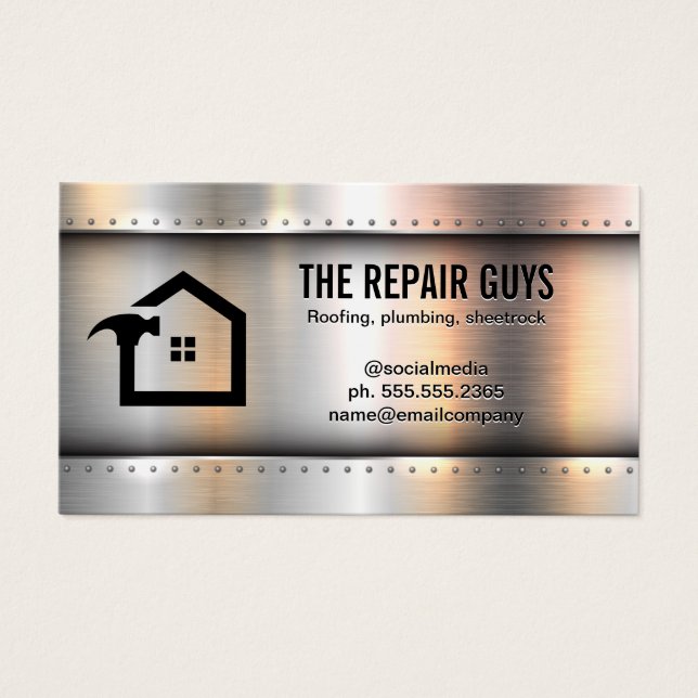 Reparatur von Metallen mit Rivets (Vorderseite)