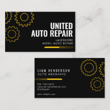 Reparatur von mobilen Visitenkarten-Auto