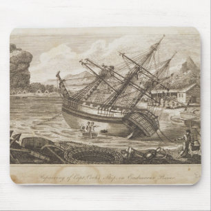 Reparatur von Schiff Kapitäns Cooks Mousepad