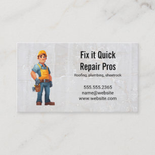 Reparaturdienst Hausrenovierungen Reparatur Visitenkarte