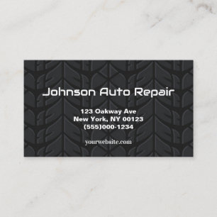 Reparaturservice für Reifen von Auto Visitenkarte