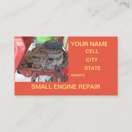 Reparaturshop für kleine Motoren Visitenkarte