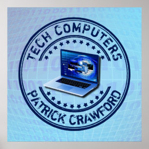 Reparaturtechniker oder PC-Shop Poster