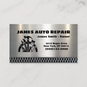 Reparaturwerkzeug für Auto Visitenkarte