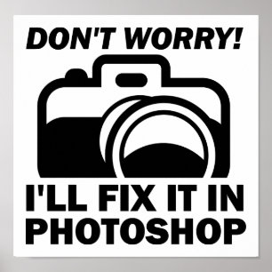 Réparez-le dans Photoshop Affiche drôle